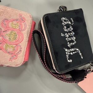 Black and Pink Embellished Women's Bag